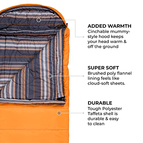 TETON Sports Celsius Regular Sleeping Bag; Great for Family Camping