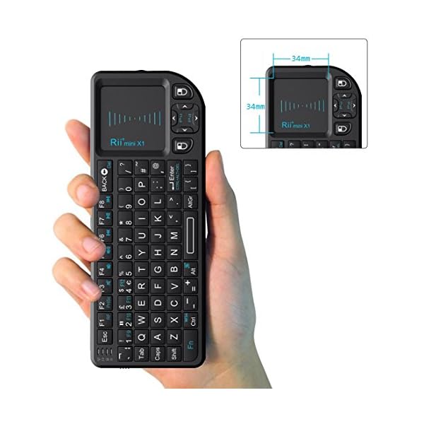 Rii-K01X1-24-GHz-Mini-Wireless-Keyboard-with-Mouse-Touchpad-Remote-Control-KODI-XMBC-Remote Rii X1 Mini Wireless Keyboard, Smart TV Keyboard, Wireless Keyboard with Touchpad, Mini Keyboard with Remote Control for…