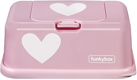 Funkybox FB06 Cajita para Toallitas Húmedas, Rosa (Diseño Pink Heart): Amazon.es: Bebé