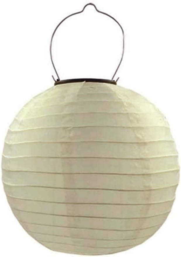 8inch Chinese Japanese Nylon Lanterns Ip55 Weatherproof Solar Powered Outdoor Led Light Hanging Lanterns For Garden Patio Yard Wedding Party Decorations Champagne Amazon Com