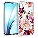 Osophter Compatible with Samsung Galaxy A10 Case, for Galaxy A10 Case FlowerFloral for Girls Women Shock-Absorption Flexible TPU Rubber Soft Silicone for Galaxy A10 (Purple Flower)