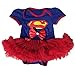 Starkma Supergirl Newborn Infant Baby Girl Set Clothe Cake Dress S01 (L(6-12 month)),White,L(6-12 month)