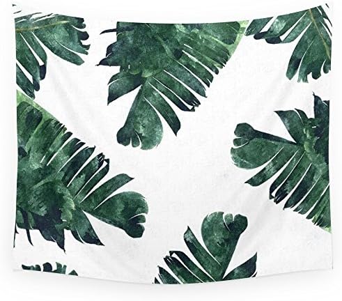 Custom Wall Art Banana Leaf Watercolor Pattern #Custom Wall Art Wall Tapestry Wall Hanging Art Sets 51x60 Inches