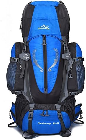 YIDULA Internal Frame Hiking Backpacks for Men Women Outdoor Traveling Trekking Camping Backpack Waterproof Mountaineering Ultralarge Capacity 80L+5L (Blue)