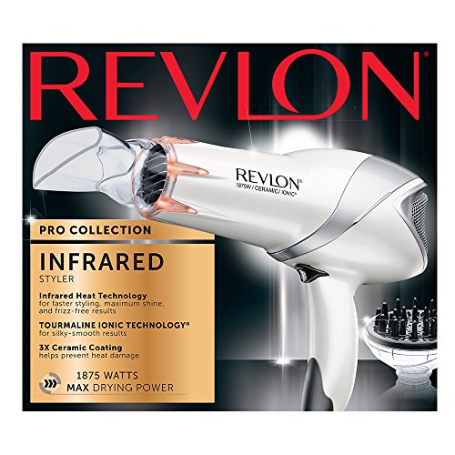 Revlon 1875W Infrared Hair Dryer for Faster Drying ...