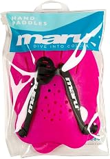 MARU Hand Paddles Pink – One-Size Swimming Paddles with Adjustable Straps view 4