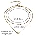 Party Necklaces,Hemlock Fashion Women Multilayer Love Heart Pendant Necklace Chain Jewelry (Silver)