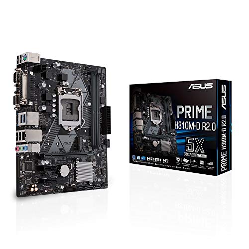 ASUS-Prime-H310M-D-R20-Placa-Base-mATX-Intel-de-8a-y-9a-Gen-LGA1151-con-iluminacin-LED-DDR4-2666MHz-Soporte-M2-HDMI-SATA-6Gbps-y-USB-31-Gen-1