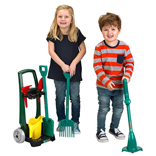 Theo Klein 2751 Bosch Garden 7-Piece Garden Trolley I Set with Garden Tools for Children I Toys for Children Aged 3 and… – Bild 3
