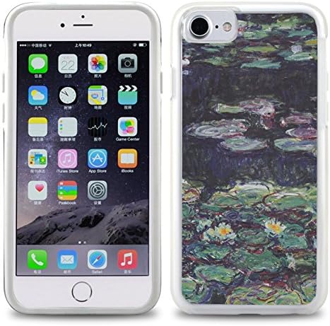 iPhone 7 Case / iPhone 8 Case - Monet Water Lillies Clear transparent designer hybrid case cover with drop protection - Unique Designer Trendy Case for girls unisex women