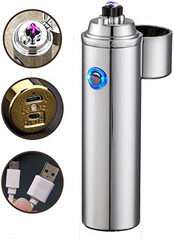 ONENICE Arc Lighter Rechargeable USB Electronic Lighters Dual Arc Beam Cigarette Lighter Cigar Lighter No Gas Flameless Windproof