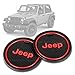 2 Pack 2.75 inch Car Interior Accessories Anti Slip Cup Mat for Jeep Grand Cherokee Wrangler Compass Cherokee Renegade Patriot Grand Comander Decoration,etc All Models (red)