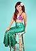 Sidecca Faux Leather Wet Look Metallic Mermaid Costume Maxi Skirt-Holo Kelly-S