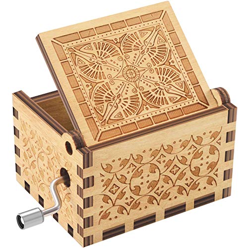 ukebobo Wooden Music Box - You are My Sunshine Music Box, from Grandpa to Granddaughter, Gifts for Kids - 1 Set - Thumbnail 6