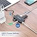 USB C HUB, UCOUSO 7 in 1 Portable USB-C Multiport Adapter to 1000M Ethernet, 4K USB C to HDMI, 2 USB 3.0 Ports, SD/TF Card Reader, PD2.0 for MacBook/Pro/Air 2016/2017/2018, ChromeBook, XPS, and More