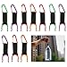 Water Bottle Clip Buckle Holder, 10 PCS Portable Colorful Bottle Carabiner Holder Hook with D-Ring Hook for Camping Hiking Traveling with Emergency Aluminum Whistle by DomeStar