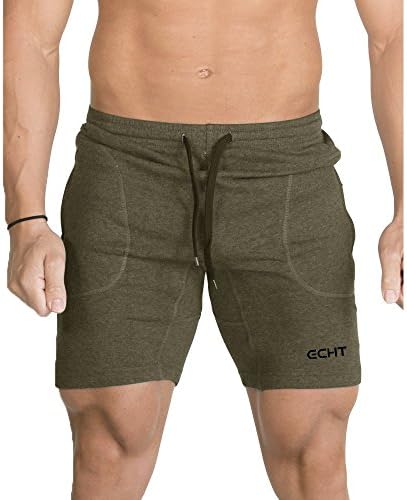 ECHT Repel Knit Short Khaki Tight Fitted Sport Training Hard Gym Bodybuilding