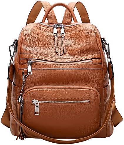Amazon.com: BOYATU Genuine Leather Backpack Purse for Women  display picture 2
