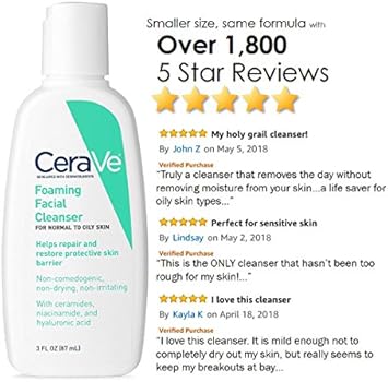 cerave facial cleanser travel size