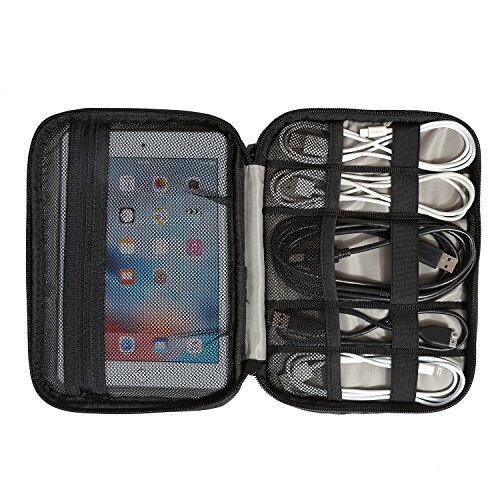 BAGSMART Electronic Organizer DoubleLayer Travel Cable Organizer
