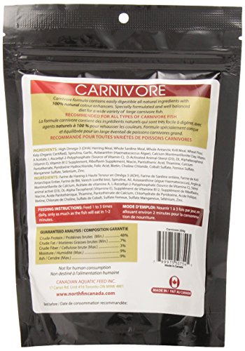 Northfin Food Carnivore Formula 10mm Pellet 250 Gram Package