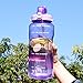 QuiFit Motivational Gallon Water Bottle - with Straw & Time Marker BPA Free 128/64 oz Large Water Jug Leak-Proof Durable for Fitness Outdoor Enthusiasts(Purple-B2, 64 oz)