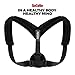 Back Posture Corrector for Women Men - Primate Posture Brace - Back Straightener - Shoulder Brace - Upper Back Brace Posture Support - Kyphosis Scoliosis Trainer Strap - Effective and Comfortable