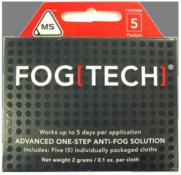 Visor Vision Fog Tech Sachet 5 Pack