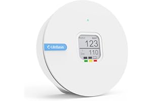 Life Basis Radon Detector for Home, Portable Radon Tester with Ink Screen Short & Long Term Radon Monitoring No Lab Fees Batt