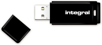 Integral 16GB Black USB 2.0 Flash Drive Memory Stick Pen Drive - UK Assembled