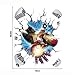 Iron Man Through-Wall Stickers With Decor Decal Art Removable Vinyl Home Art Decor For Kids Nursery Bedroom