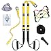 Suspension Trainer Bundle Kit I All in One I Bodyweight Training Straps - 3 Resistance Loop Bands - Wall Mount Bracket - Carrying Bag - Exercise Book I Body Workout & Home Gym