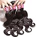 UNice Hair 18 20 22 24 inch Brazilian Body Wave Human Hair Weave 4 bundles 100% Real Unprocessed Virgin Brazilian Human Hair Extensions Natural Black Color
