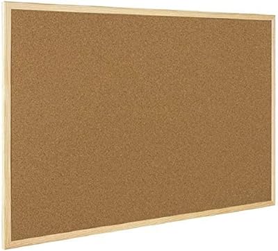Q-Connect Cork Noticeboard 900 x 1200 mm Lightweight Board