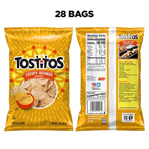 Tostitos Crispy Rounds Tortilla Chips, 3 Ounce (Pack of 28) Pricepulse