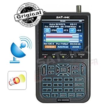 Satlink WS-6908SE RUBBER Second Edition by Froggit Sat Messgerät Satfinder DVB-S TFT 8,9cm Achtung: Viele verkaufen WS6908 SE