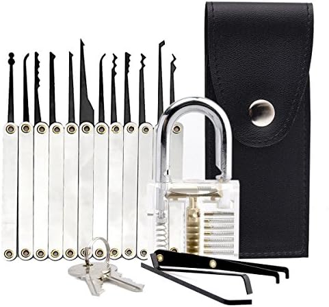 Clear Lock Kit, Maintenance Kit (Set of 15), Hand Tools Set, Gifts for Men