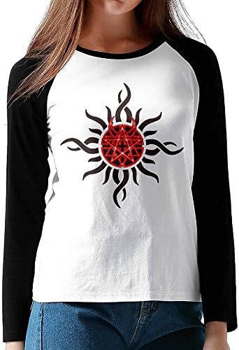 Disturbed Band Women Round Collar Long Sleeve Raglan Shirt