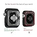 OULUOQI Apple Watch Case 38mm, Shock-proof and Shatter-resistant Apple Watch Protector iWatch Case for Apple Watch Nike+, Series 3, Series 2, Series 1, Sport, Edition- Black / Volt Yellow