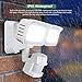 GLORIOUS-LITE Solar Security Light Outdoor, 1500LM Solar Motion Sensor LED Light with IP65 Waterproof, 6000K, Flood Light with 2 Adjustable Heads for Backyard, Pathway and Patio