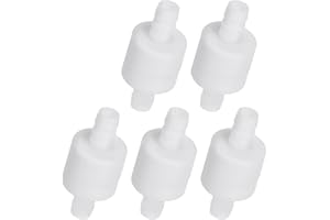 PATIKIL 5/16" Barb Hose One Way Inline Check Valve, 5 Pcs Plastic Non Return Water Stops Ozone Resistance Valve for Aquarium 