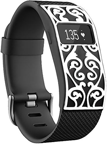 ANBIC Fitbit Charge/Charge HR Bands Cover-Rubber Sleeve Protector Accessories (No Tracker) - Classical Black