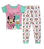 Disney Minnie & Daisy Little Girls 2 Piece Cotton Pajama Set (3T)