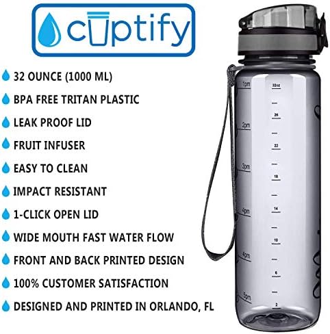 Customized water bottle in vibrant colors, priced at $17.94.
