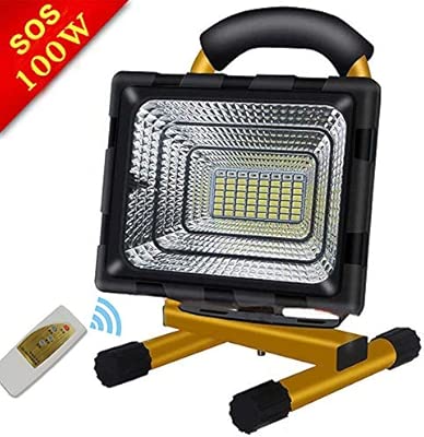 Foco Led Recargable, Proyector Led Bateria 100W 56 LED 8000 ...