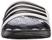 adidas Men's Adissage 2.0 Slides Sandal, Clear Onix/Black/Black, 9