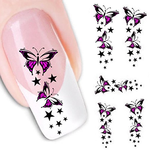 Sandistore Fashionable Water Transfer Slide Decal Sticker Nail (XF1429)