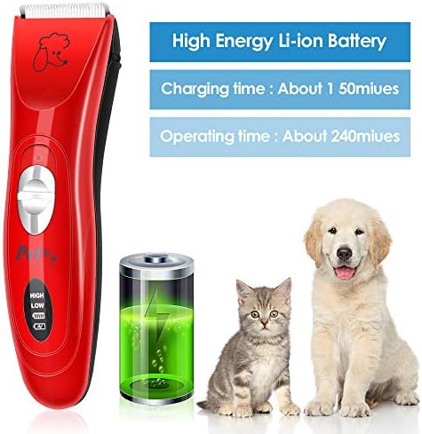 Skysun ペット用バリカン Usb充電式 ペットクリッパー Usb充電式 Skysun 切れ味良い 低騒音 低振動 低振動 コードレス プロ用 犬猫バリカン 刈り高さ調整可能 セルフトリミング 2アタッチメント付 小型犬 中型犬 大型犬 猫 その他の動物に幅広く対応クリッパーセット