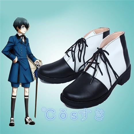Amazon コスプレ靴 黒執事 シエル ファントムハイヴ Ciel Phantomhive コスプレブーツ コスプレ靴 Cos Cosplay アニメ コスプレシューズ コスプレ 仮装 通販