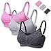 Surewin Womens Seamless Nursing Bra Breastfeeding Bralette with Remove Bra Pads Extenders